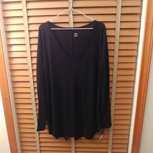 NWT mossimo black long sleeve tshirt XXL
